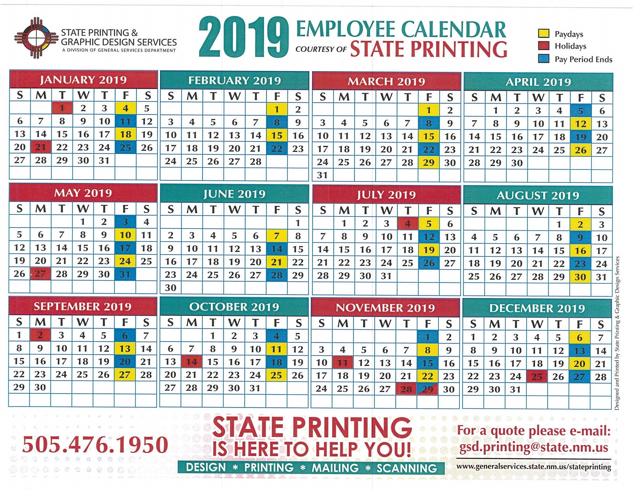 Nm State Employee Calendar Advent Calendar 2022