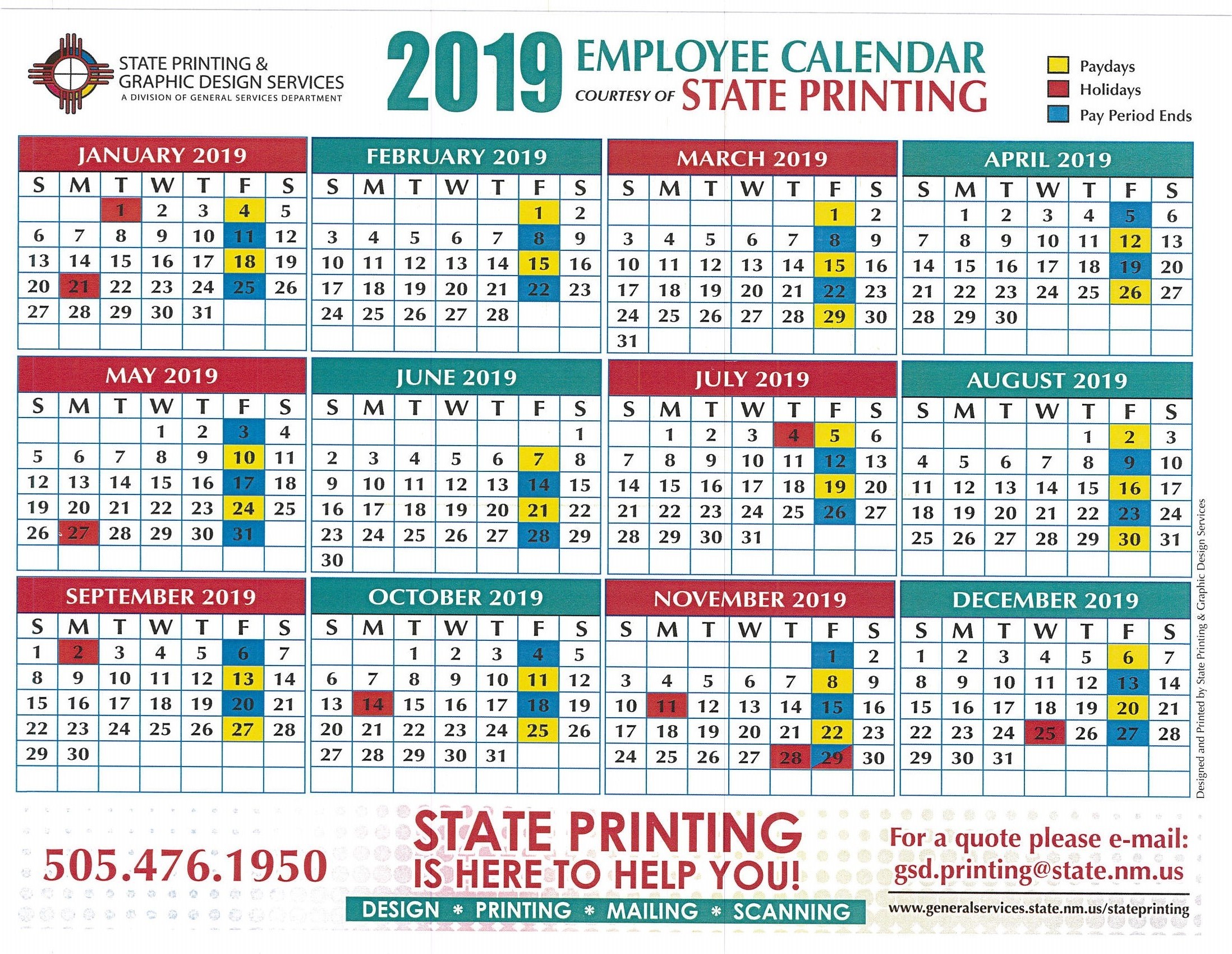 Nm State Employee Calendar 2024 - Donia Garland