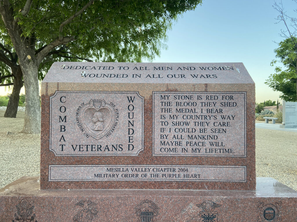 Purple Heart Memorial - Las Cruces Veterans Memorial Park