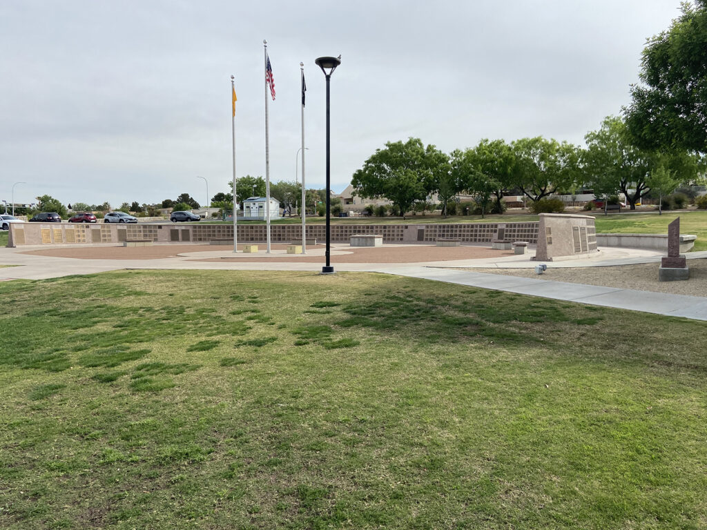 View of Las Cruces Veterans Memorial Park